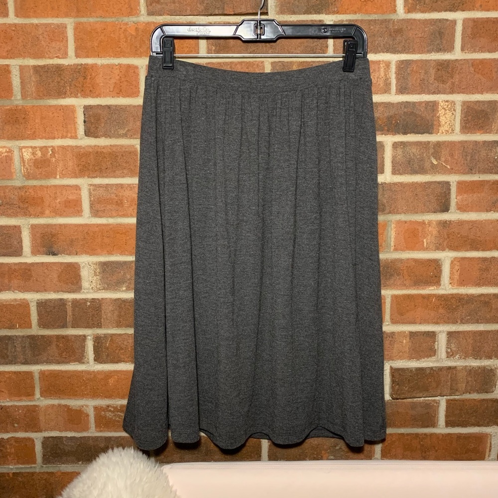 Gap Soft Jersey Midi Skirt, Charcoal, Small